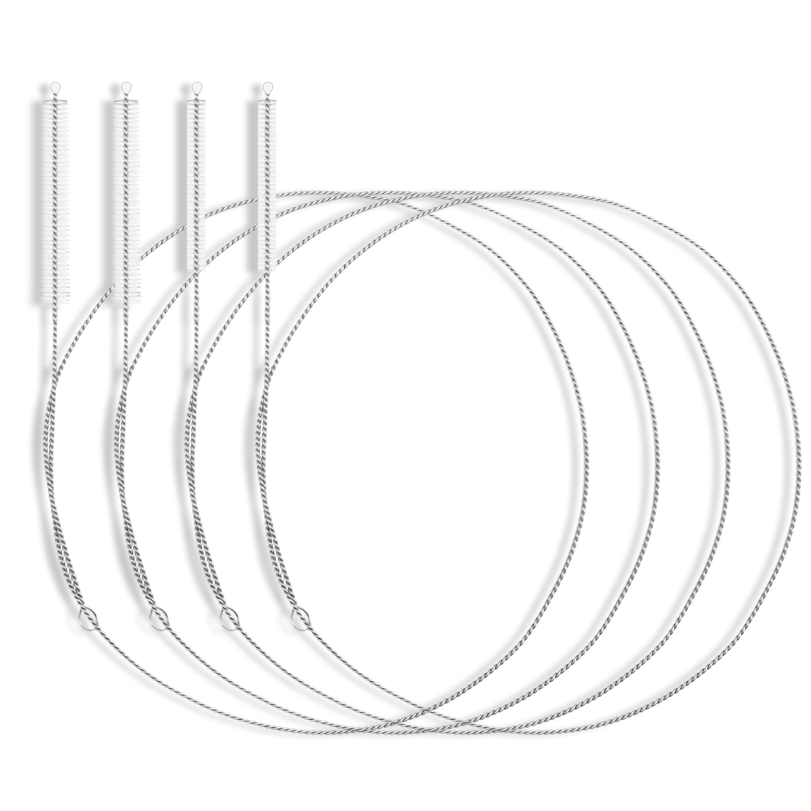 4 PCS 39 Inch Extra Long Straw Cleaner Brush, Long Pipe Cleaners & Feeding Tube for Straw Brush/Tube Cleaning Brush/Flexible Drain Brush, Long Cleaning Brush Pipe Cleaners Sink Brush 100CM