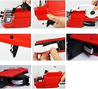 Vista 6 de Pricing Label Gun, 10 Digits 2 Lines Labeller Marker Attacher Tool with a Roll of Label Stickers Ink Rolls 1 Ink Roller for Office Retail Store