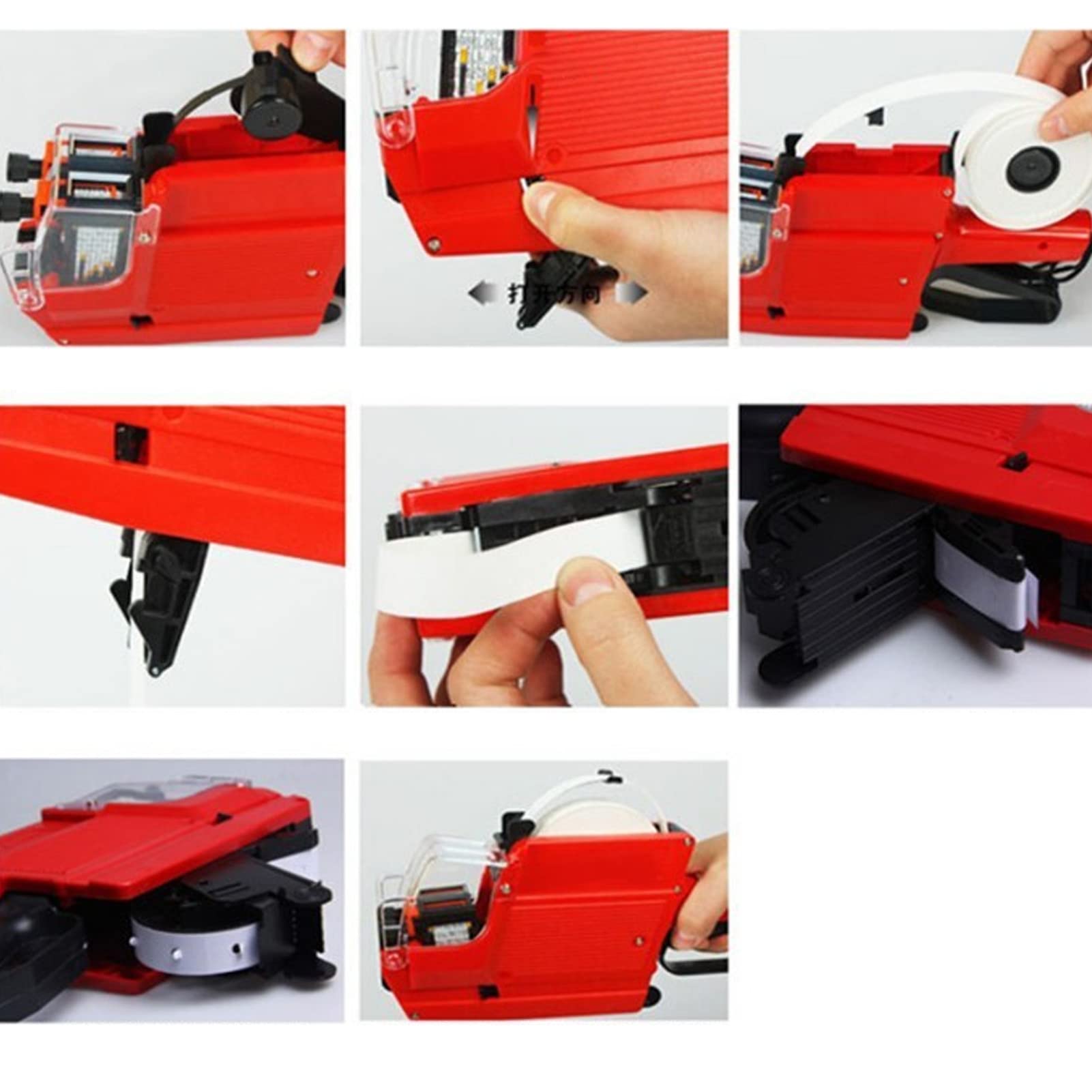 MX6600 Price Tag Gun 10 Digits 2 Lines Labeling Machine Double Line Price Label Paper Labeler Marker Attacher Tool for Office Grocery Retail Store (Blue) - Image 4