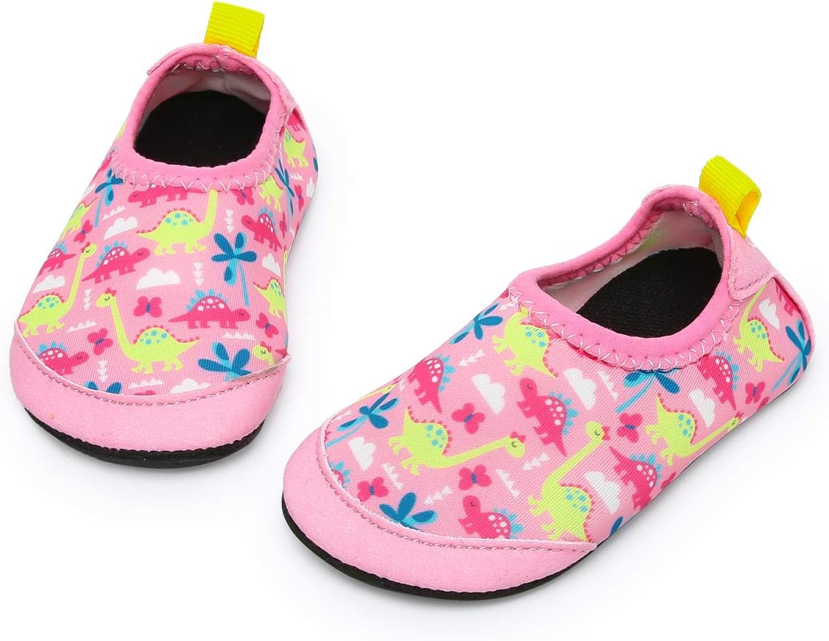 Baby Boys and Girls Swim Water Shoes Barefoot Aqua Socks Non-Slip for Beach Pool Toddler Kids