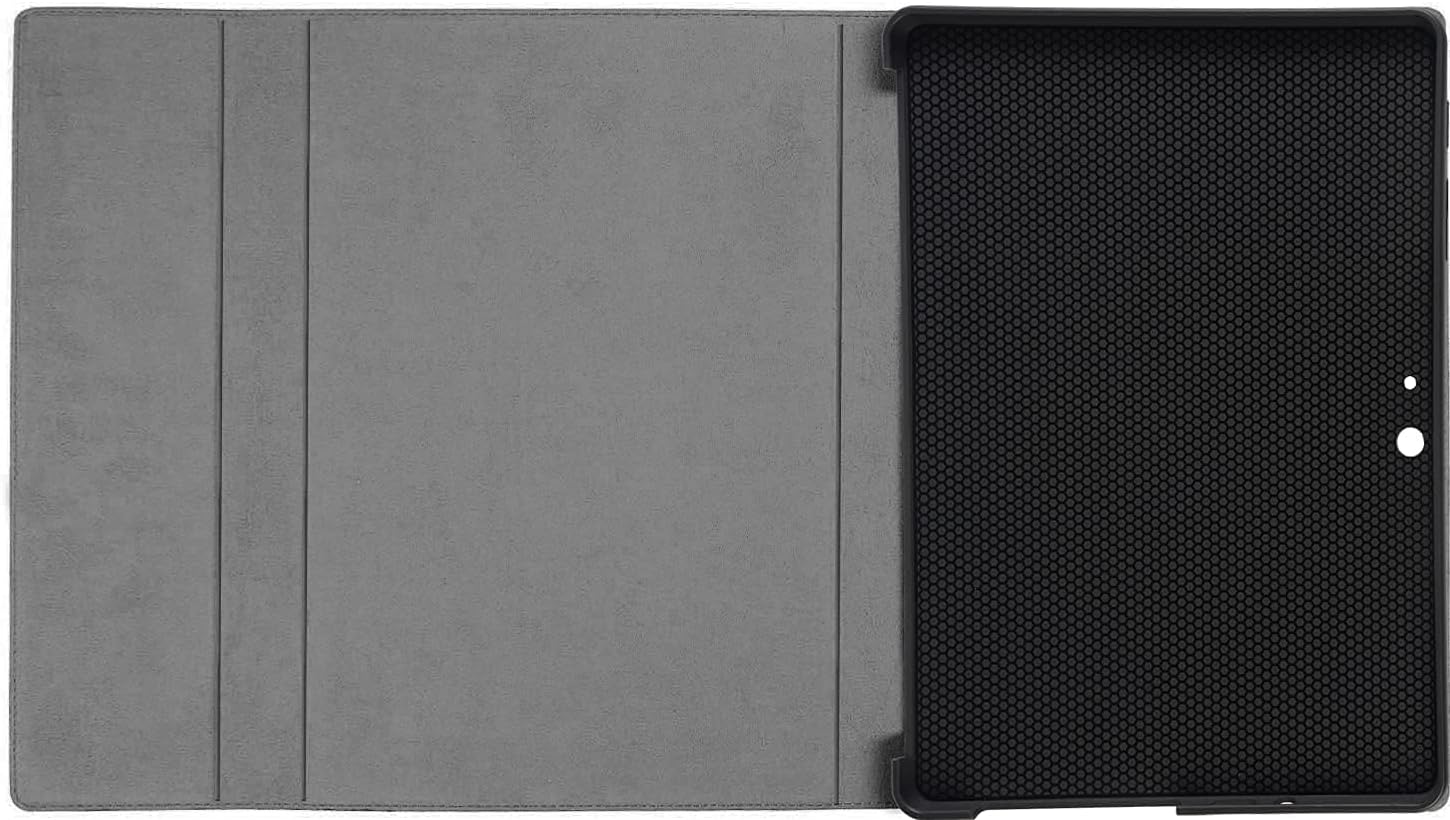 Gexmil Leather Case Compatible with Surface Pro 9/10/ 11, Tablet Cover for Surface Pro 13",with Pencil Holder, Support Type Keyboard,Magnetic Closure,Multi-Angle Portfolio Cover,Black