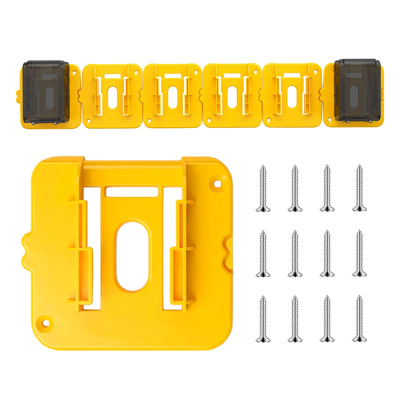 Soporte de batería Dewalt de 20V y 60V organizador de herramientas compatible con DCB206 de 6 piezas