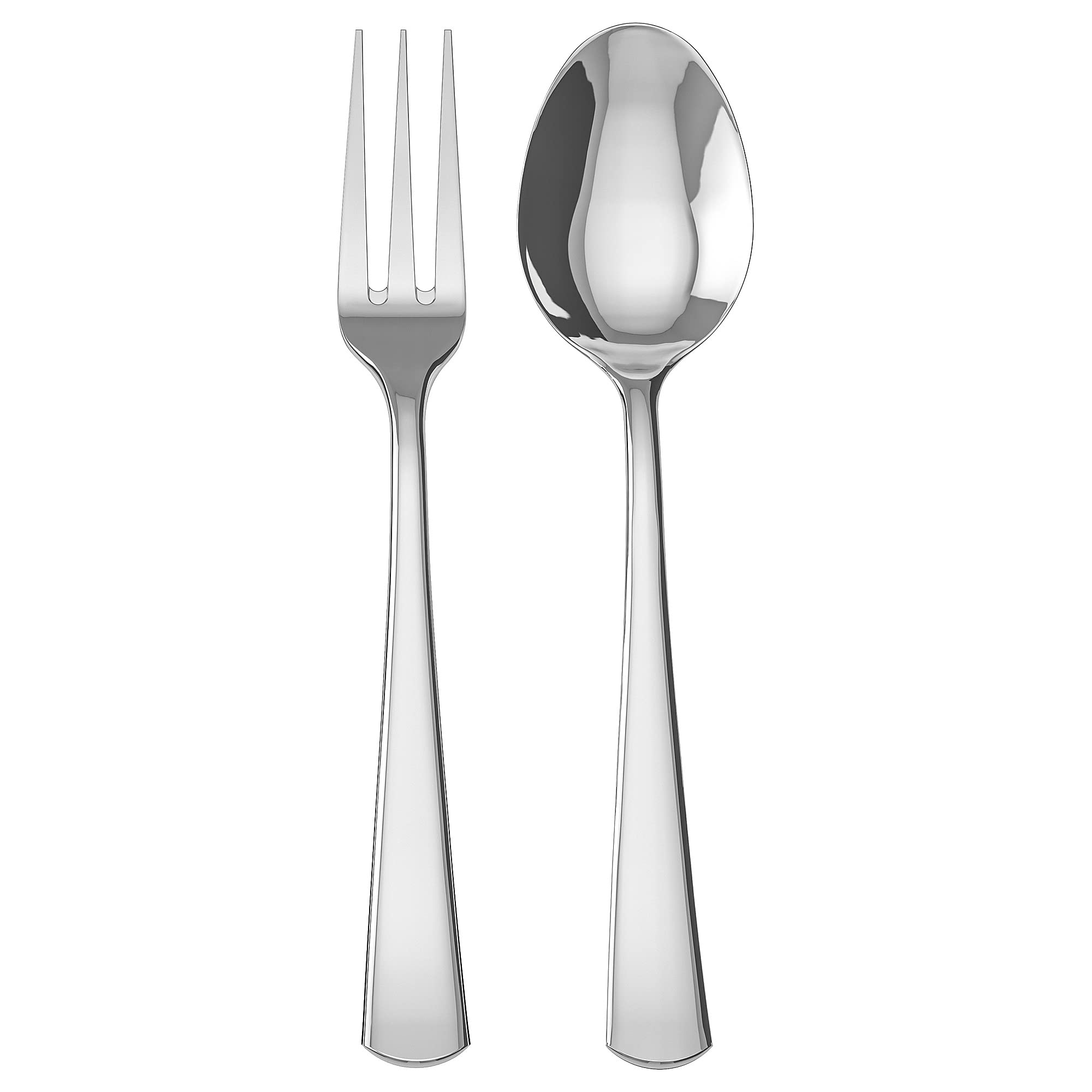 Service 2 pièces 24 cm en acier inoxydable SEDLIG pour salade et plats