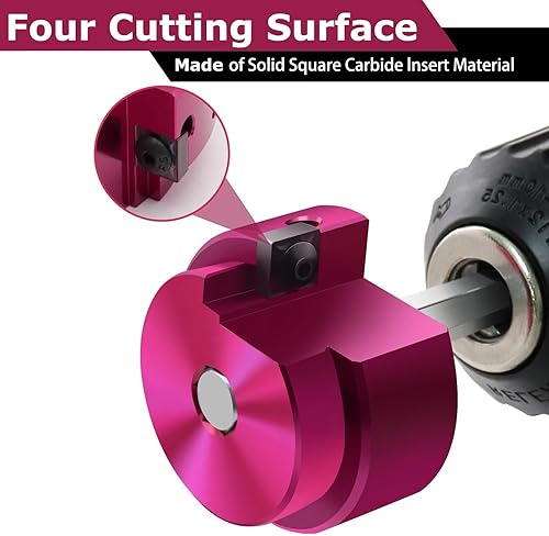 Miniatura 4 de Protector de montaje de PVC Cabeza de 4 pulgadas, Escariador de tubería de PVC, protector de enchufe de PVC con eje hexagonal de 38 pulgadas,