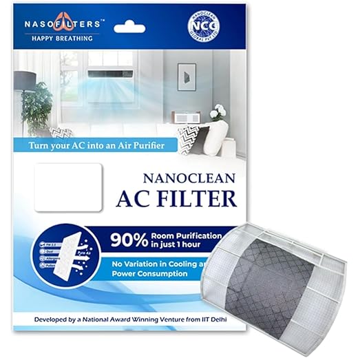 Nanoclean Washable AC Filters for Split and Window Acs Turn