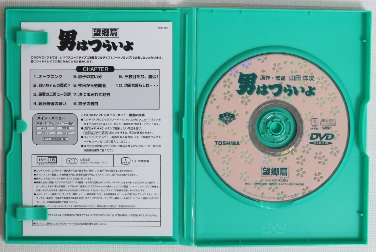 Amazon.co.jp: 現状品 松竹 ビデオ事業室 DKS-050 「男はつらいよDVD