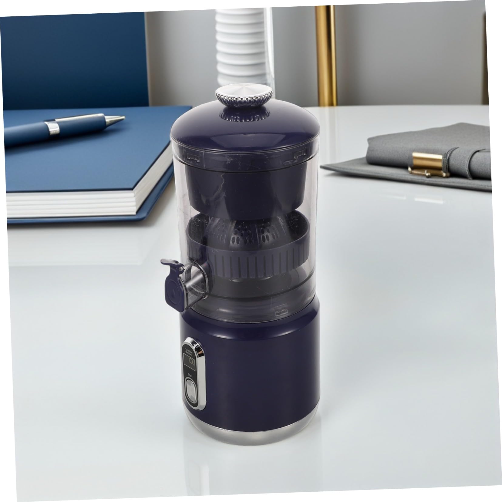 Zerodeko Exprimidor Portátil de Cítricos Exprimidor de Naranjas Eléctrico con Separador de Jugo Extractor de Jugo para Limón y Naranja para Viajes y Casa