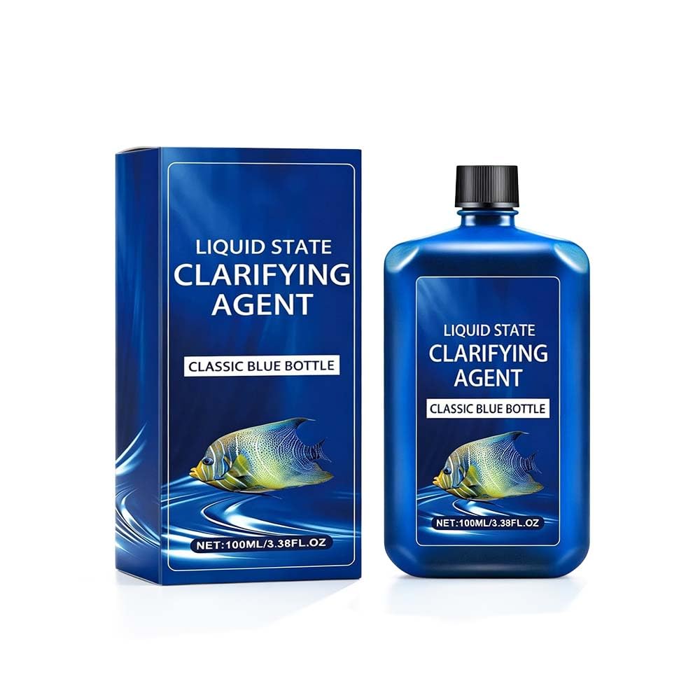 Fast-Acting Aquarium Water Clarifier, 2026 New Natural Green Pond Water Treatment, Blanket Weed Treatment for Ponds, Clears Cloudy Fish Tank, Safe for All Fish & Wildlifea (1Pcs)