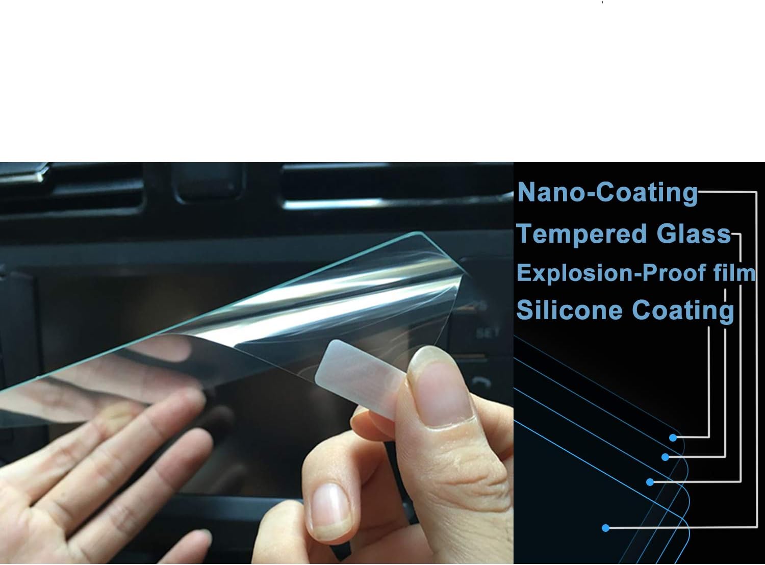 lfotpp car navigation screen protector for 2018 2019 2020 2021 2022 traverse 8 inch mylinktempered glass 9h hardness car infotainment stereo display