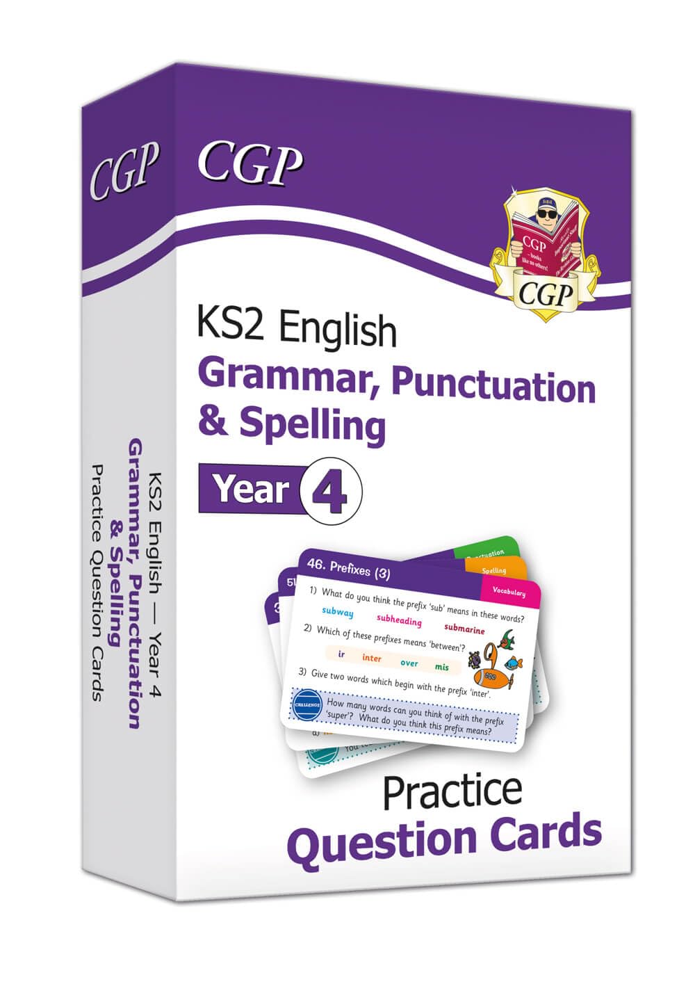 KS2 English Year 4 Practice Question Cards: Grammar, Punctuation & Spelling (CGP Year 4 English)