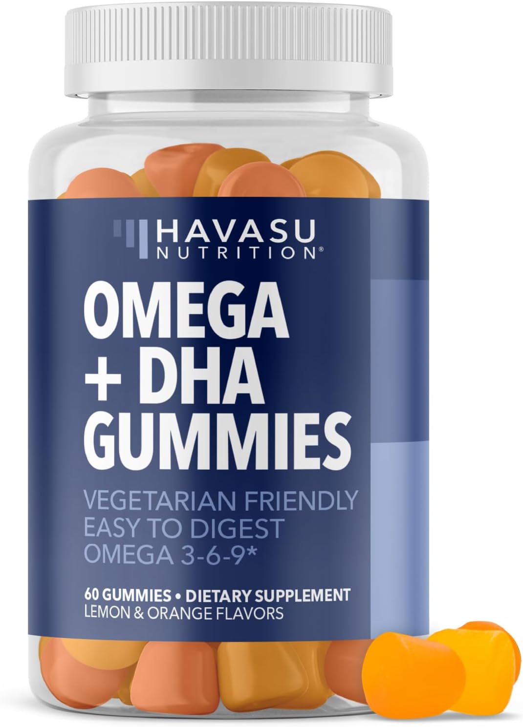 Omega 3 6 9 + DHA Gummies for Adults – Plant-Based Fish Oil Alternative with Chia Seed Oil and Algae – Support Brain and Immune Function – Lemon and Orange Flavors – Vegetarian Friendly – 60 Count Omega 3 6 9 + DHA Gummies for Adults – Plant-Based Fish Oil Alternative with Chia Seed Oil and Algae – Support Brain and Immune Function – Lemon and Orange Flavors – Vegetarian Friendly – 60 Count