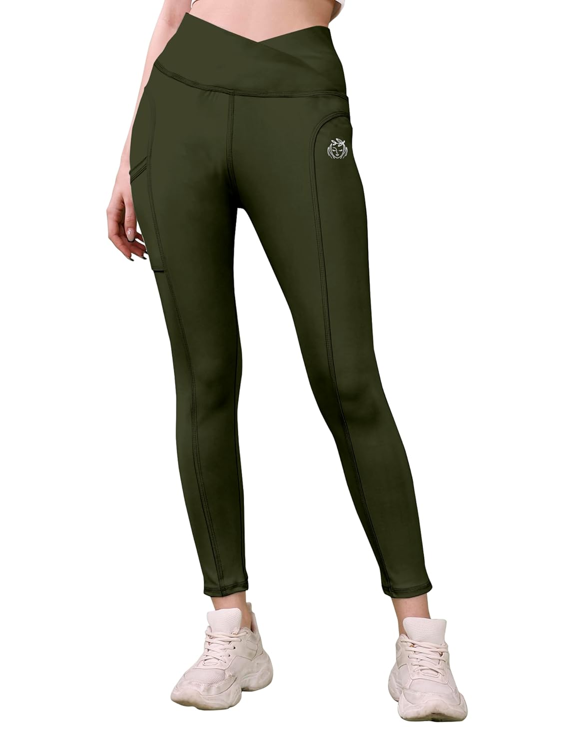 KASHIKAY CREATION Women’s Polyester Blend V Style Trackpants with Elastic High Waist Standard Length and Slim Fit | Bottom Wear for Gym Cycling | Trackpant for Daily Activities | Leggings for Women KASHIKAY CREATION Women’s Polyester Blend V Style Trackpants with Elastic High Waist Standard Length and Slim Fit | Bottom Wear for Gym Cycling | Trackpant for Daily Activities | Leggings for Women