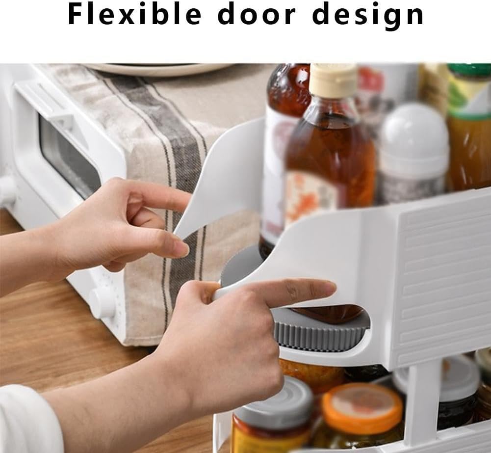 Lazy Susan Turntable for Cabinet, Refrigerator Organizers and Storage, Cabinet, Pantry, DlY 360° Rotate Turntable Organizer for Kitchen, Cabinet Dining Table Counter top Vanity