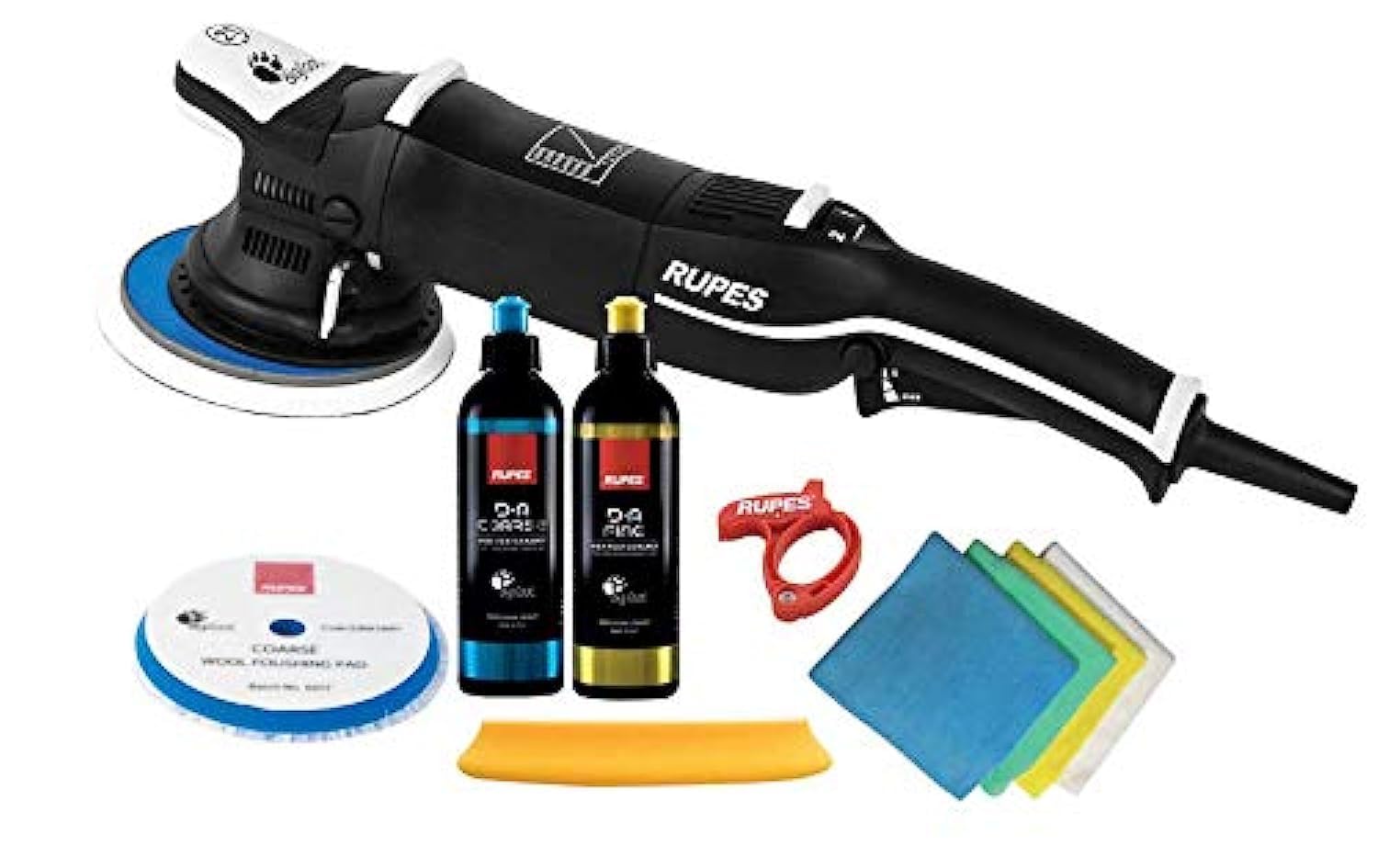 BigFoot LHR21III/BAS-R Mark III Professional Random 150mm Orbital Polish Kit With Coarse and Fine Compounds and Pads