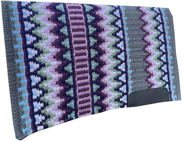 HUMAYL Saddlery Saddle Pad/Blanket for Horses Western Show Horse Saddle Blanket New Zealand Design Handmade Wool Saddle Blanket Top Wool Saddle Pad Regular Size : 34" L x 36" W x 1" inches PAD0371