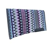 Design géométrique vif : dispose d'un motif à rayures en losanges tissé à la main dans des combinaisons de couleurs vives, ce qui en fait la couverture de selle décorative parfaite pour compléter le tack et le manteau de votre cheval.