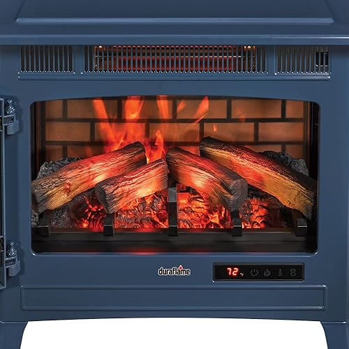 Miniatura 52 de Duraflame DFI-5010 - Estufa infrarroja en 3D para chimenea eléctrica con control remoto Negro,Bronce,Canela,Gris francés,Azul