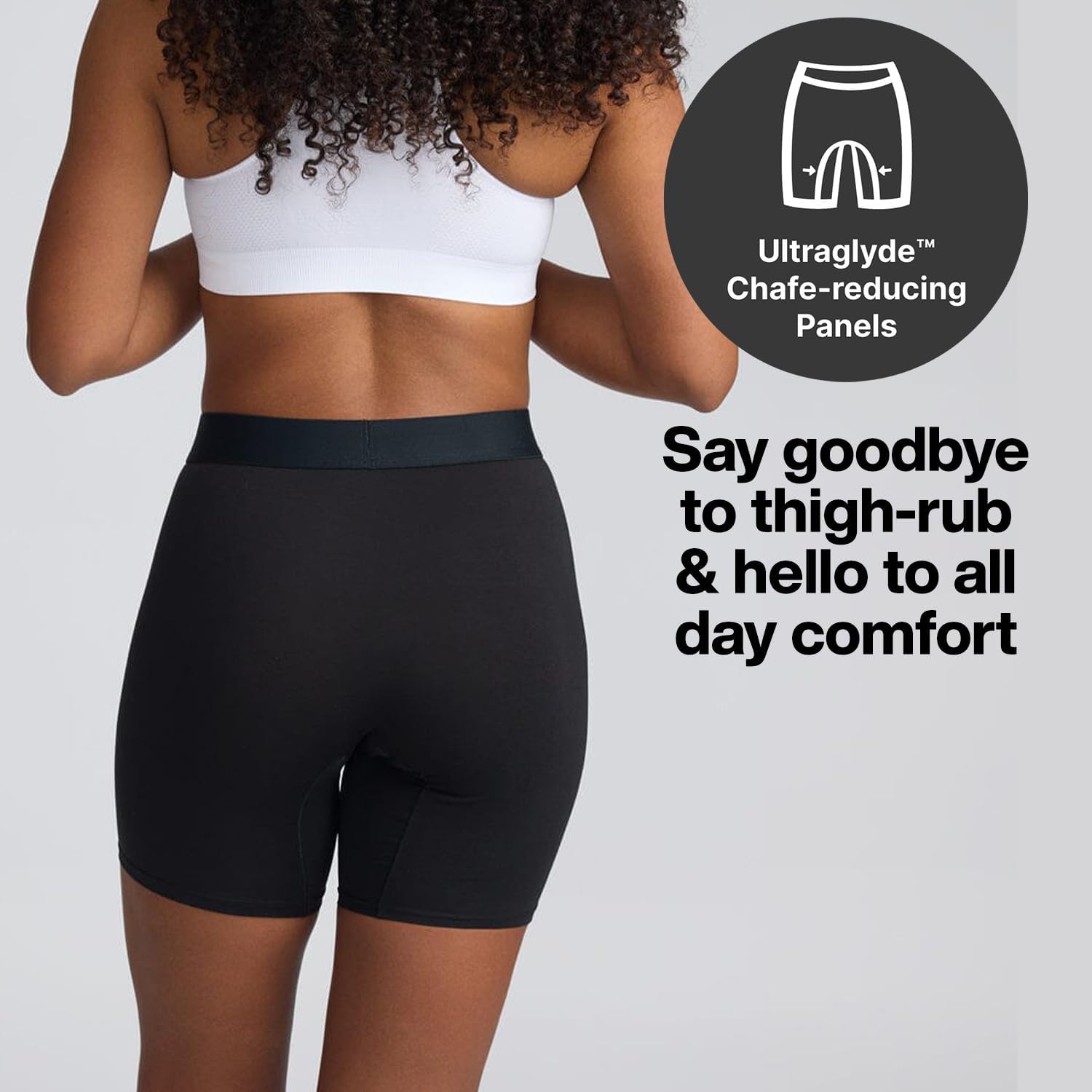 STEP ONE Womens Boxers Underwear, 1 Pair, Viscose from Bamboo Womens Underwear, Moisture-Wicking, Anti-Chafing Boxers - Image 4