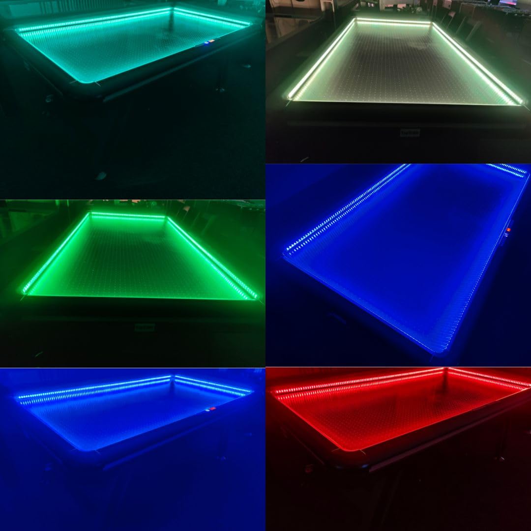 Tavolo da hockey con effetti di luce multi LED, 7 ft