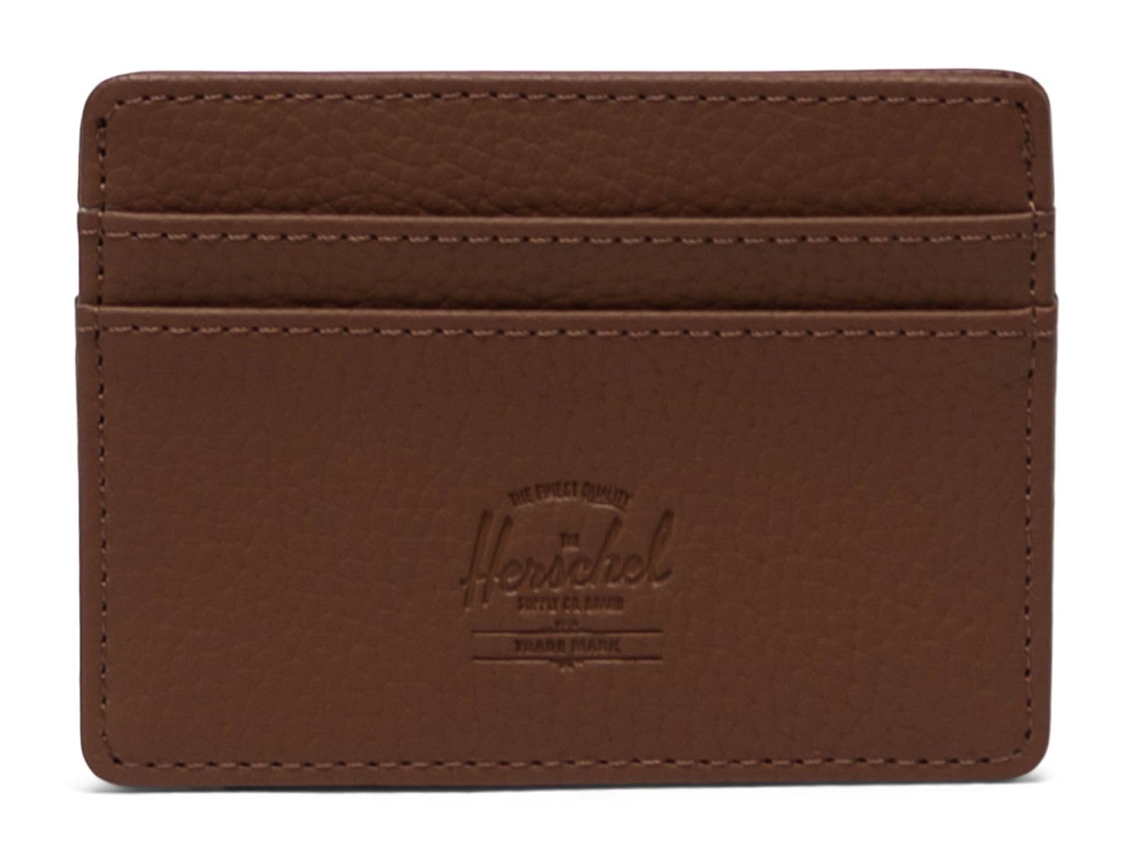 Herschel 11147-03272 Charlie Vegan Leather RFID Brown Unisex - Adult One Size, Brown, Wallet, Brown, Wallet