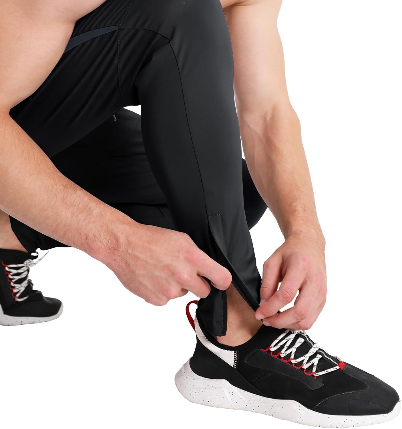 BROKIG Mens Tapered Gym Joggers,Men's Lightweight Jogging Pants Quick Dry Casual Athletic Running Workout with Pockets - Image 6