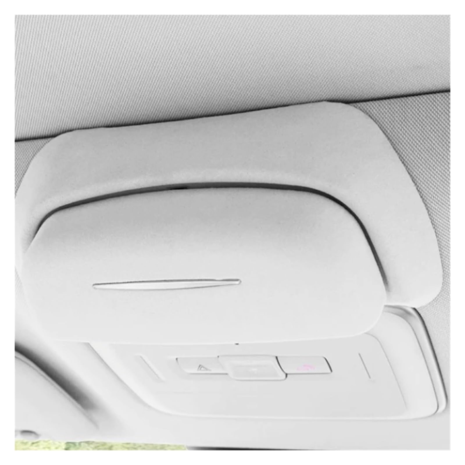 Auto Sonnenbrillenhalter Für Geely ZEEKR 7X 2025 2026 Dach-Montiert Sonnenbrille Clip Halter Wildleder Lagerung Box Auto Styling Modifizierte Zubehör(Black)
