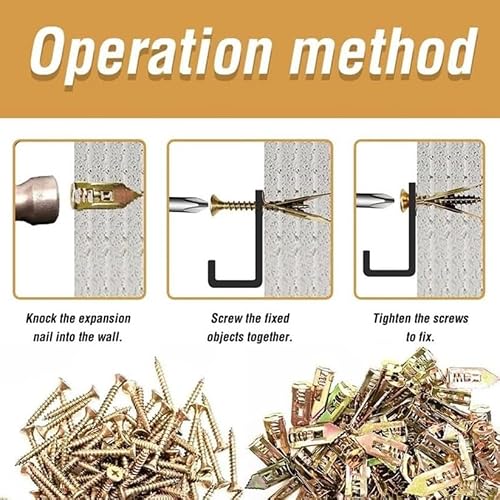 Miniatura 5 de Kit De Tornillos Y Anclajes Autoperforantes Para Paneles De Yeso, Herramientas De Reparación Para Fijar Estatuas De Jardín, Muebles De Patio Y Decoración De Jardín 20, 4cm 4.5cm