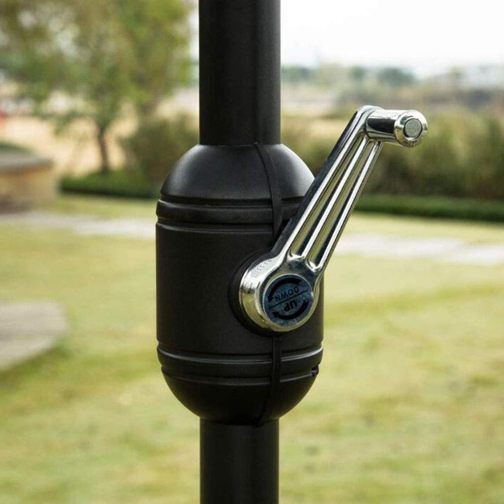 XJBTBA Ombrellone Multiuso da Giardino, Ombrellone da Giardino 2,7 M, Ombrellone da Terrazzo con Manovella, Ombrellone da Tavolo Premium per Piccoli Spazi Esterni