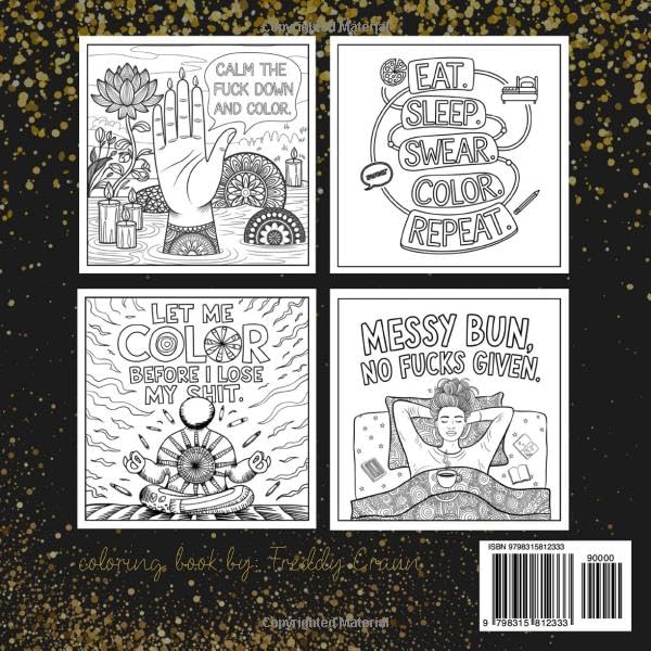 Relax, Swear, Color, Repeat: A Sassy, Classy & Comforting Coloring Book for Women – Relaxing, Anxiety-Relief Designs to Calm Your Mind (Sassy and Sweary Strokes) - Image 2