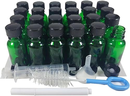 Miniatura 4 de Bioll Botella de vidrio de 0.5 fl oz (12 oz). Botella de aceite esencial con tapa. Para perfume, aromaterapia, frascos de muestra recargables de