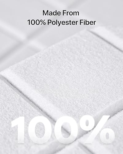 Miniatura 7 de Kuchoow - Paneles de pared insonorizados, paquete de 12 paneles de pared con cancelación de ruido, paneles autoadhesivos que absorben el sonido,