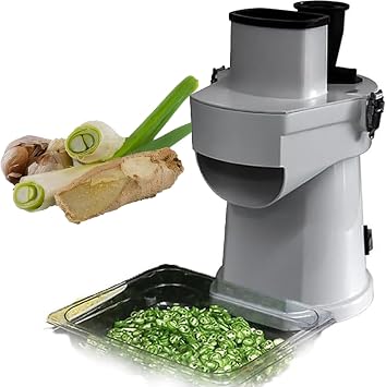 Dicer a Legumes Electrique Dicer a Legumes Electrique 200W، Trancheuse Commerciale 3 En 1، Lames Moules a Decouper، Moule a Tranches، Rape، Hachoir Automatique، 3.2 ملم