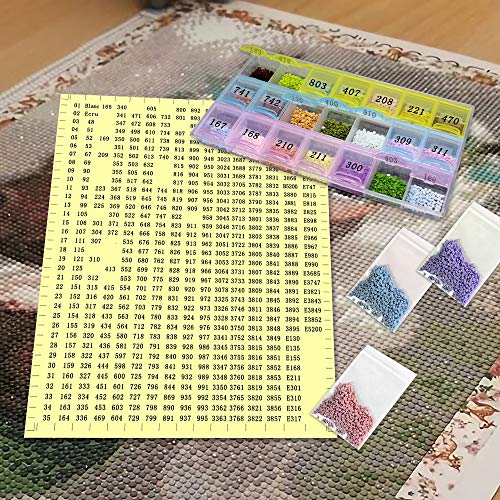 Diamond Painting Accessories Color Number Stickers For Storage Containers, 517 Self Adhesive Labels For Diamond Art Tools Storage Box, Diamond Painting Kits For Adults And Kids (2 Packs) #TOP3