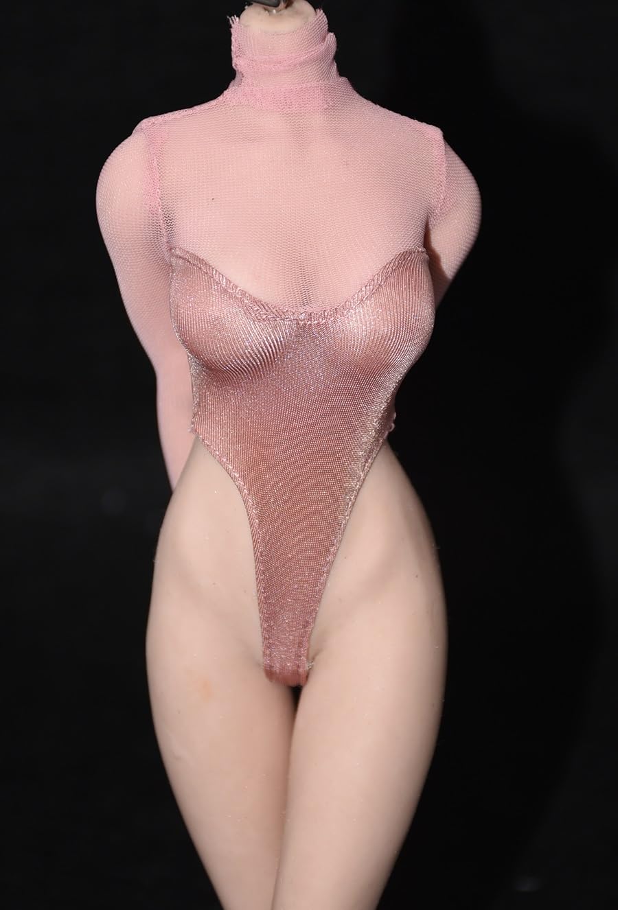 Tenue de bain en maille rose pour figurine 30,5 cm
