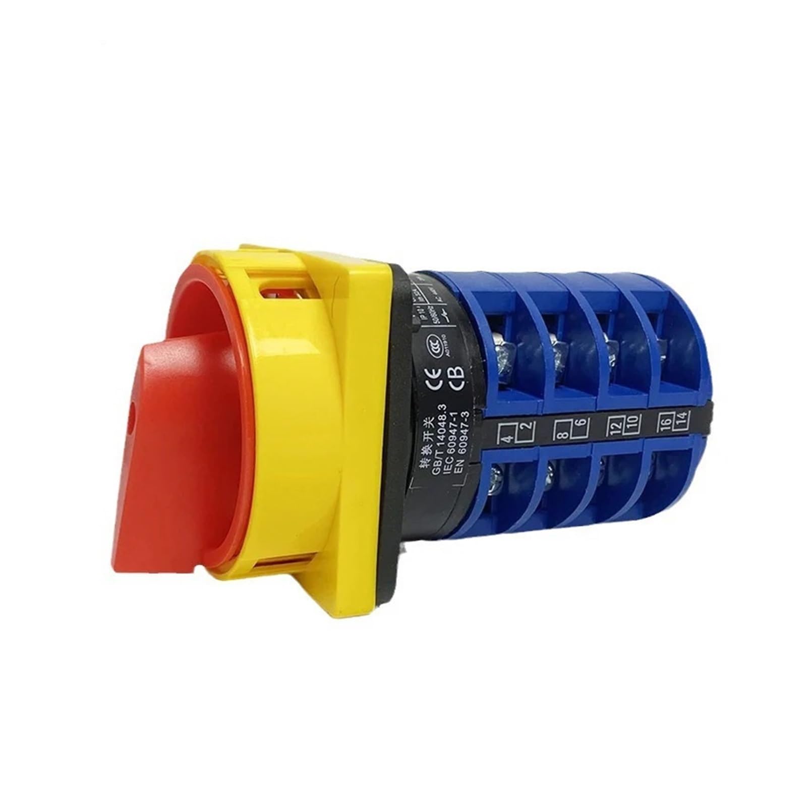 JGNAYRKJQI Cam Switch 690V 32A Padlock Changeover Rotary Switches ON/Off 2 Position 4 Poles Terminals YMW26-32/4GS