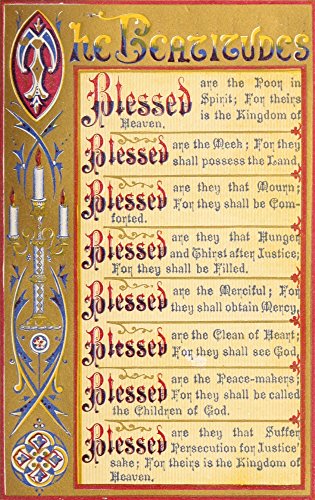 Posterazzi The Key of Heaven 1874 The Beatitudes Poster Print by Thomas Kelly, (8 x 10)