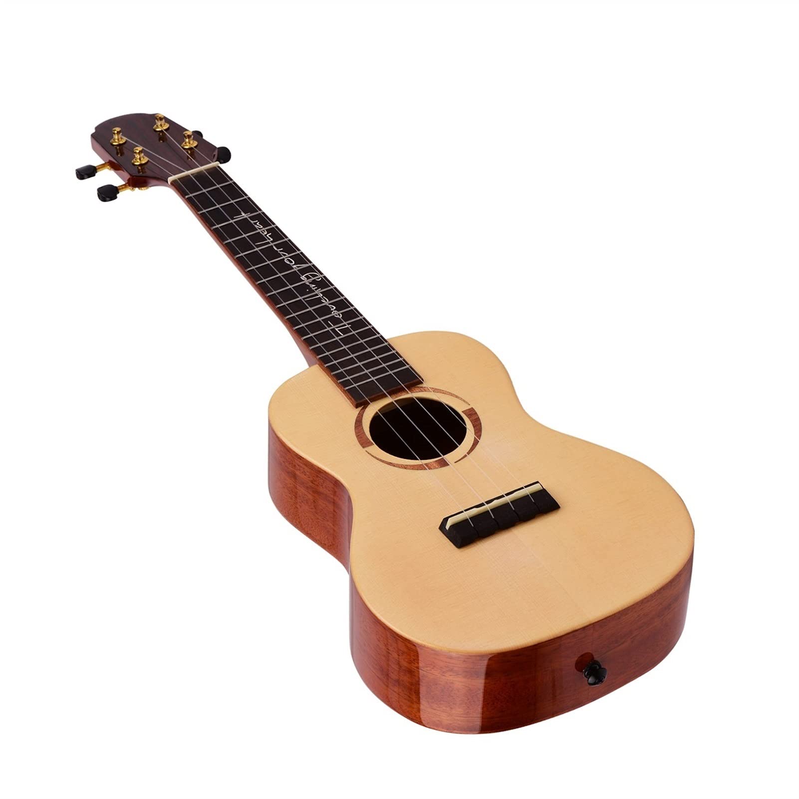 Ukulele koncertowe Początkujący Ukulele Profesjonalny 26- calowy Tenor Ukulele świerkowy Tabboard z Gig Torba Strings Strings Capo Tuner 3pcs Picks (Color : 23 inch)