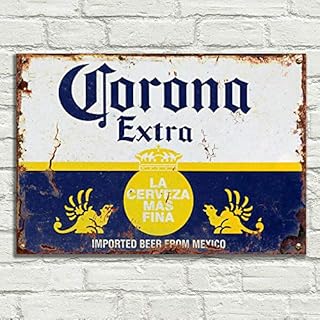 LBS4ALL Corona beer Extra Signs Metal Plaque Aluminium Vintage Pub Tiki Bar Home Cafe Wall Beer Retro Club
