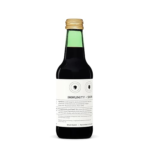 Miniatura 2 de Jugo de bayas de Aronia 100% orgánico, 8.5 onzas líquidas (caja de 6), apoya la salud de la piel, rico en antioxidantes, directamente de la granja,