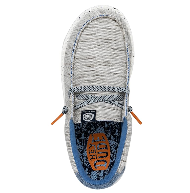 Image of HEYDUDE Wally Kids Jersey | Kids Shoes | Lace Up Loafers | Comfortable & Light-Weight