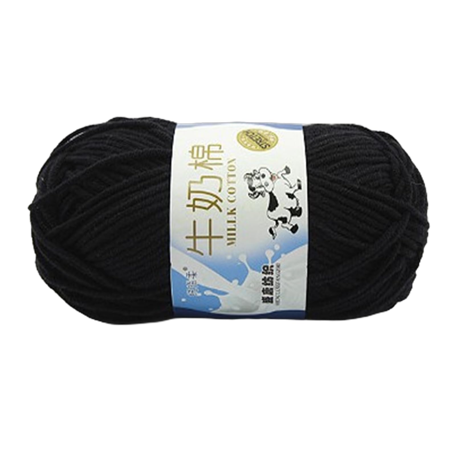 Jazuaiao Milk Cotton Yarn Hand Knitting Yarn Multicolor Soft Cotton Threads Baby Crochet for Scarves Blanket Shawls Hat Milk Soft Crochet and Knitting