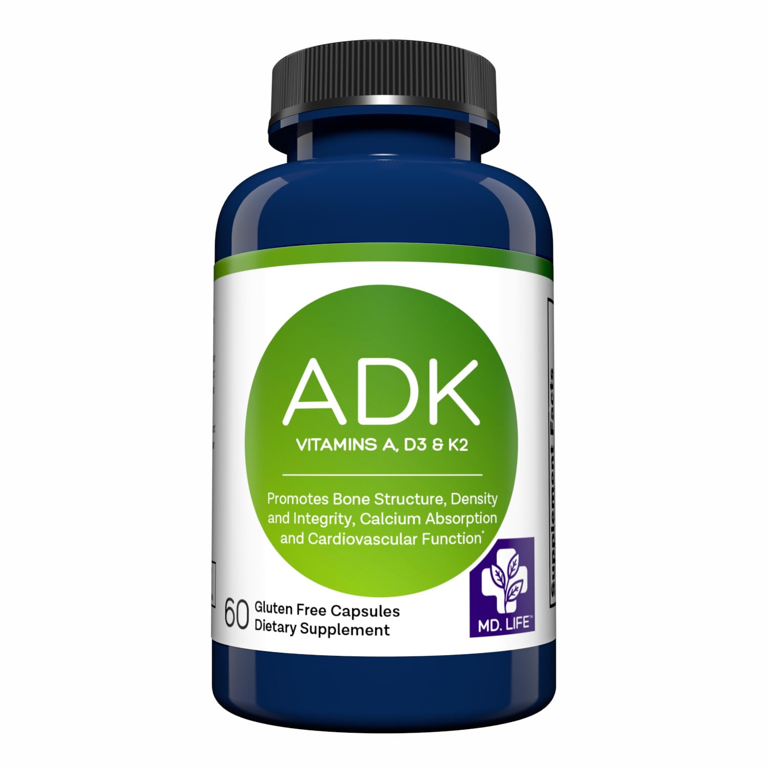 Amazon.com: MD.LIFE ADK Vitamin Supplement – Vitamin D3 K2 and A