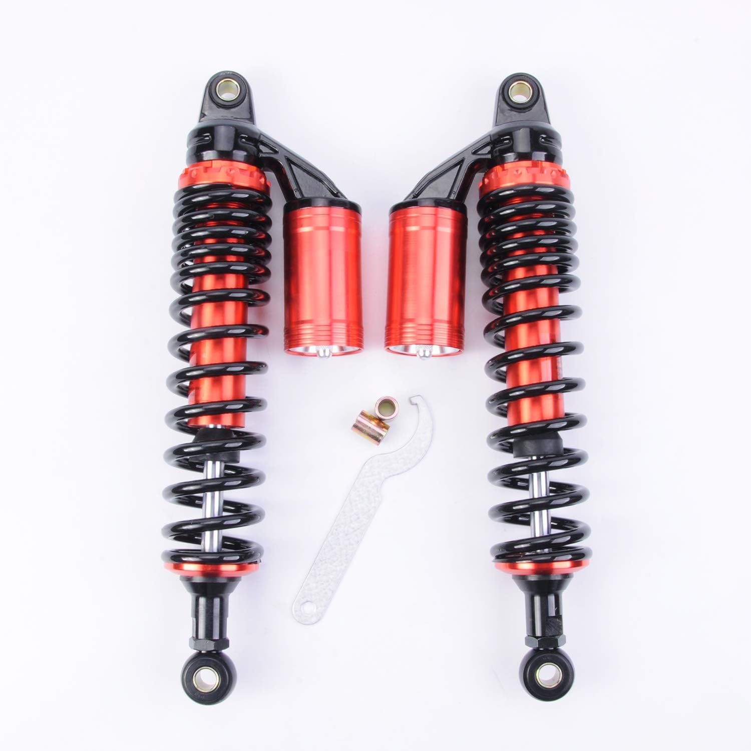 Liquor Pair Shock Absorbers 360MM 14.2 inch for Motorcycle Replacement Round Ends After Market Fit for Scooter ATV Go Kart Quad Dirt Sport Bikes