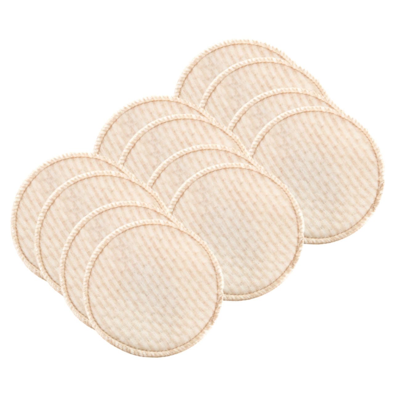 RORPOIR Breast Pads for Breastfeeding 12 Pcs Reusable Nursing Pads Soft Comfortable Washable Leakproof