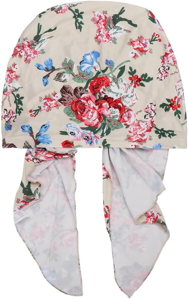 Pre -tied Bandana Headscarf Print Slip On Turban Hats Women Headwrap Caps Cancer Chemo Beanies Skull Headwear - Image 7