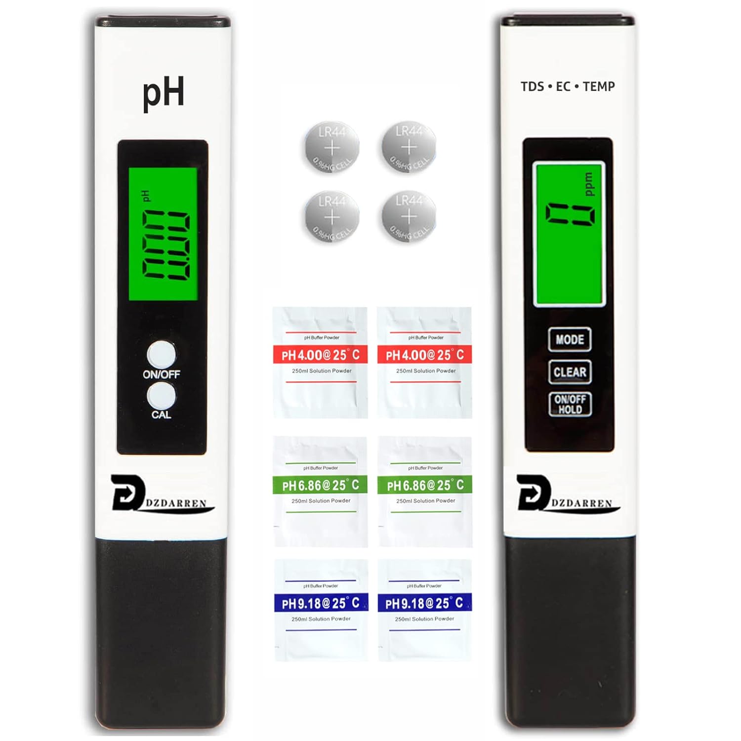 PH Meter, Digital 4 in 1 PH EC TDS Temp Meter for Water Hydroponics ...