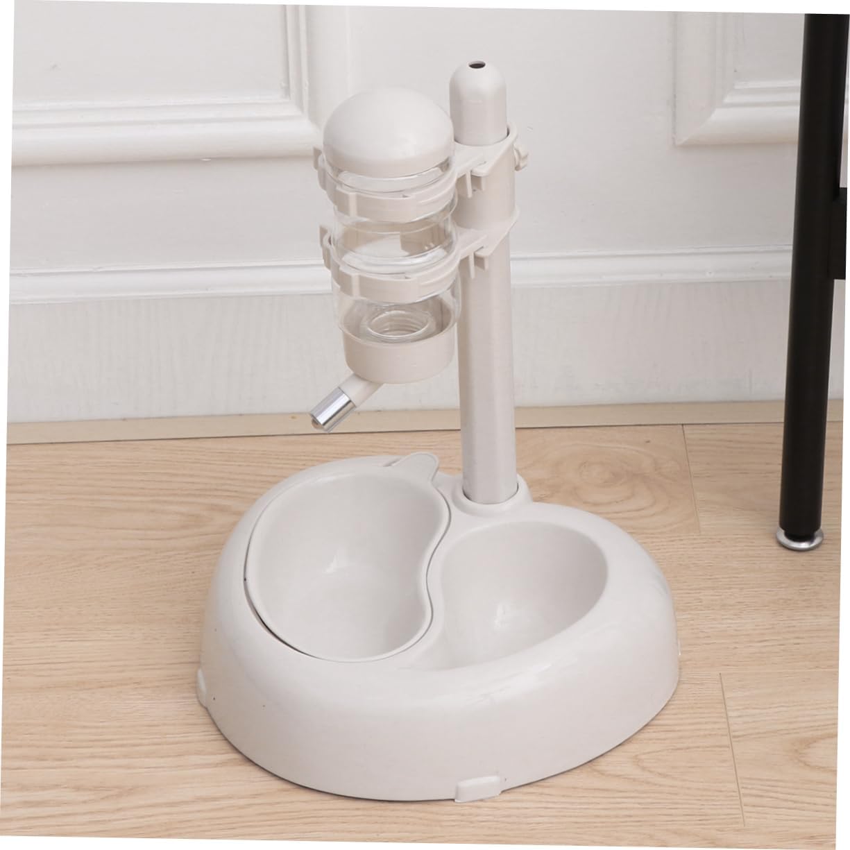 YARNOW Automatic Pet Water Dispenser for Cats and Dogs Wall-Mounted Drinking Fountain Easy to Non- Design Height White for Pet Hydration