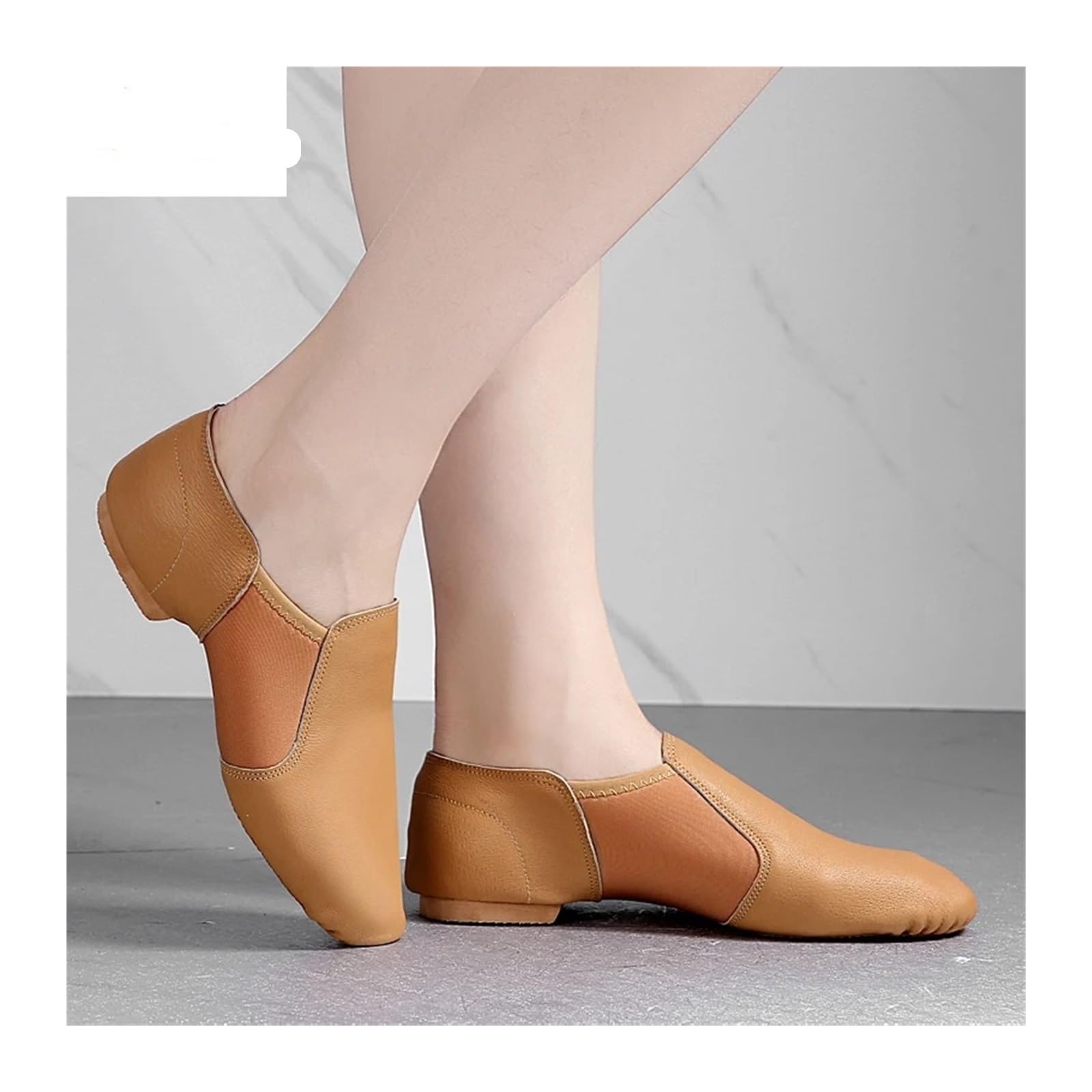 Zapatillas Ballet Niña Zapatos de Baile de Jazz con Suela Antideslizante Color Canela y Negro for Adultos y Mujeres.