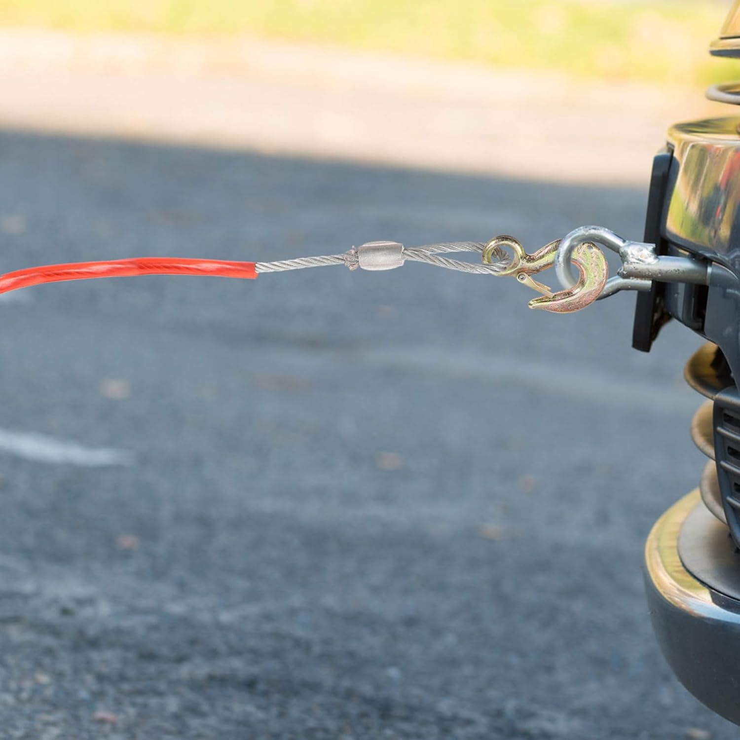 Car Tow Cable Portable Outdoor Towing Rope Strap and Trailer Breakaway Cable Kit