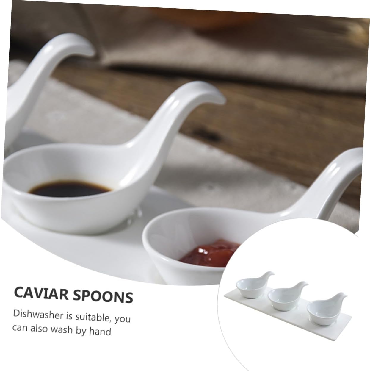 Stylish Saucier Spoons for Caviar Steak Sauce and Culinary Use Elegant Kitchen Supplies for Dipping Sauces Easy to Clean and Safe Material Restaurants and Home Dining